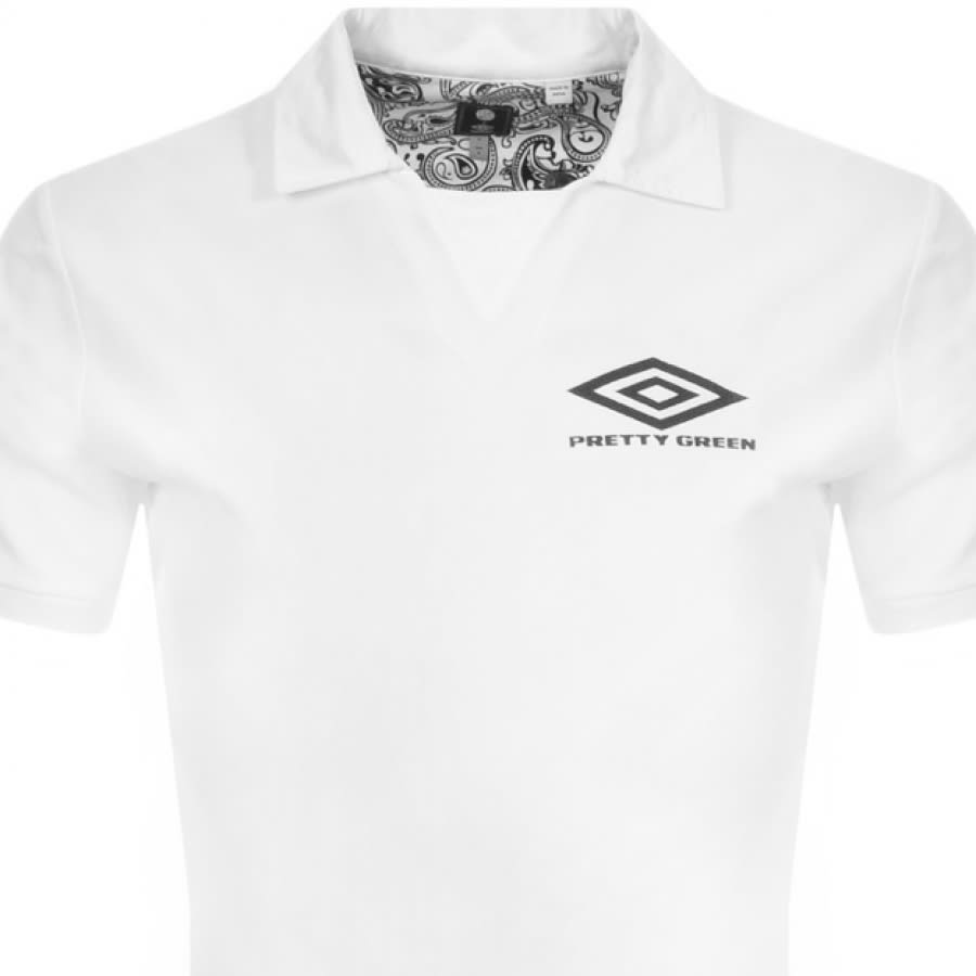 Alternative Image for ProductPretty Green X Umbro Pique Polo T Shirt White2